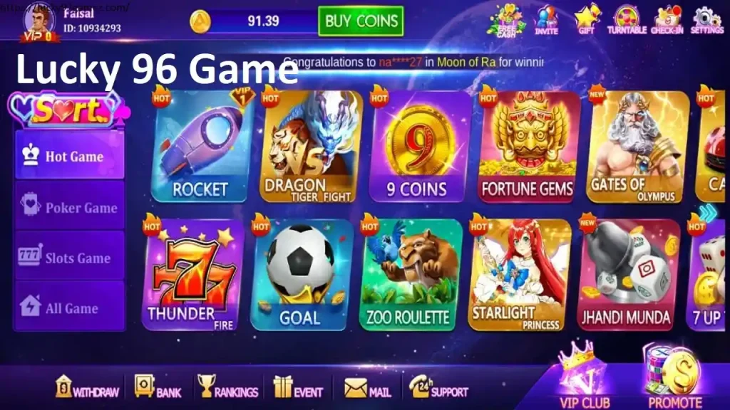 Lucky 96 Game Download 