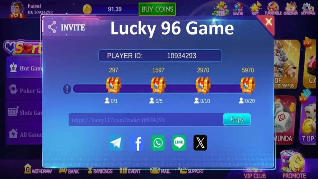 Lucky 96 Game Download 