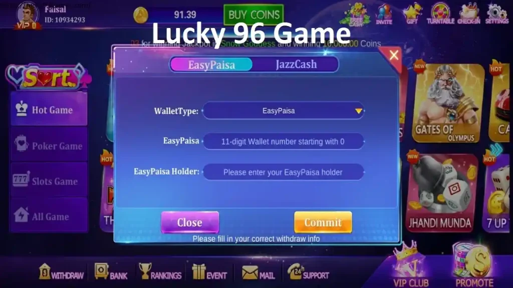 Lucky 96 Game Download 