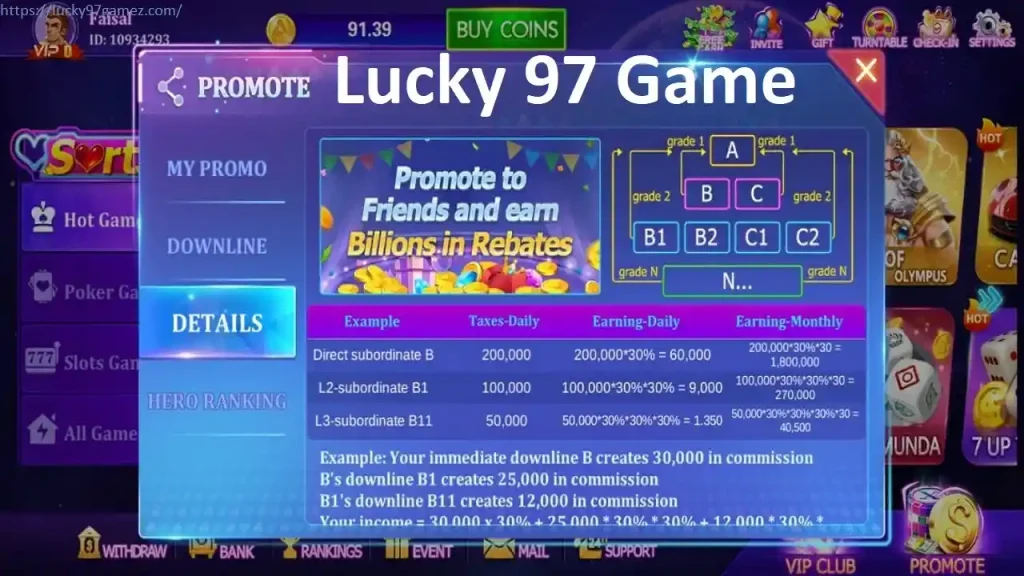 Lucky 97 Game Promote